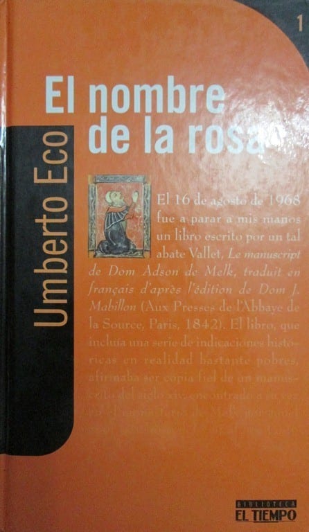 El Nombre de la Rosa, el clásico de Umberto Eco, se convierte en