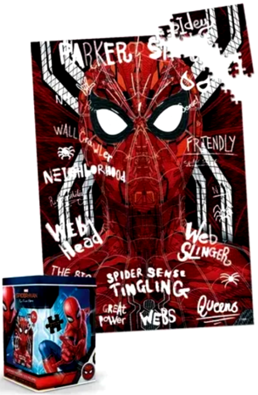 Rompecabezas 500 Piezas Spider Man Caja Metálica- Marvel