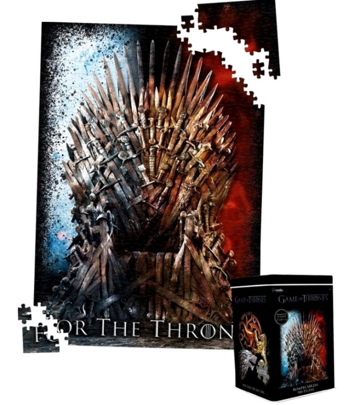 Rompecabezas 500 Piezas Game Of Trhones Caja Metalica- Ronda